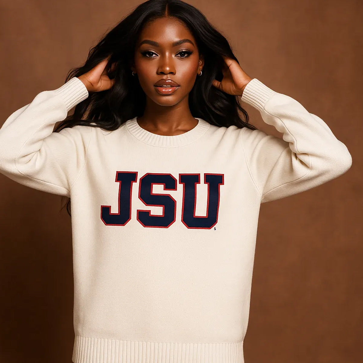 Jackson State | JSU PEARLED IVORY Sweater (a**