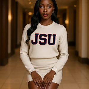 Jackson State | JSU PEARLED IVORY Sweater (a**