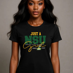 NORFOLK ST. | Just A Girl Black Unisex Tees (**)