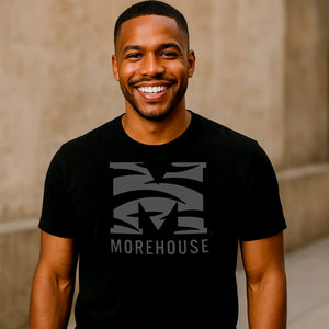 MOREHOUSE | Celebrate BHM  | 3D Puff INK ALL Black Unisex Tees (**)