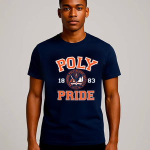 Baltimore Polytechnic Institute | POLY PRIDE Navy Unisex Tees (**)