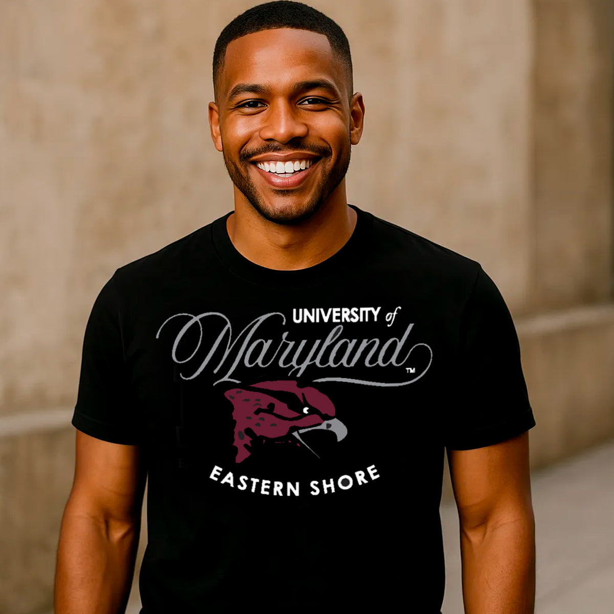Maryland Eastern Shore | UMES | UOM LOGO Black Unisex Tees (**)