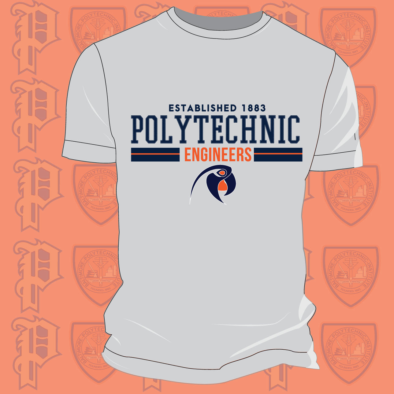 Baltimore Polytechnic Institute | EST ENGINEERS Gray Unisex Tees