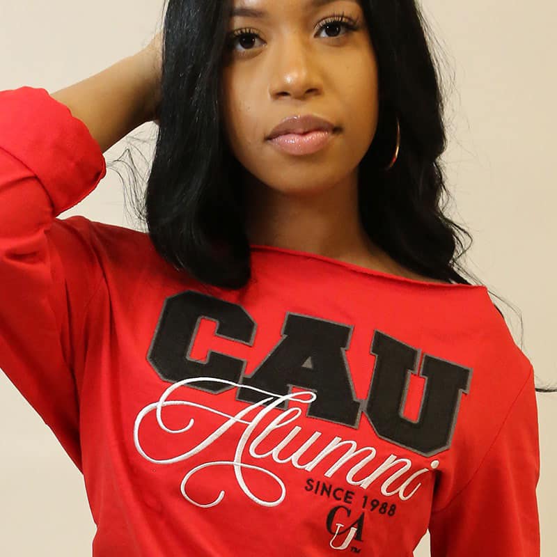 CLARK | Fancy Alumni RED Ladies Off the Shoulders (Z)