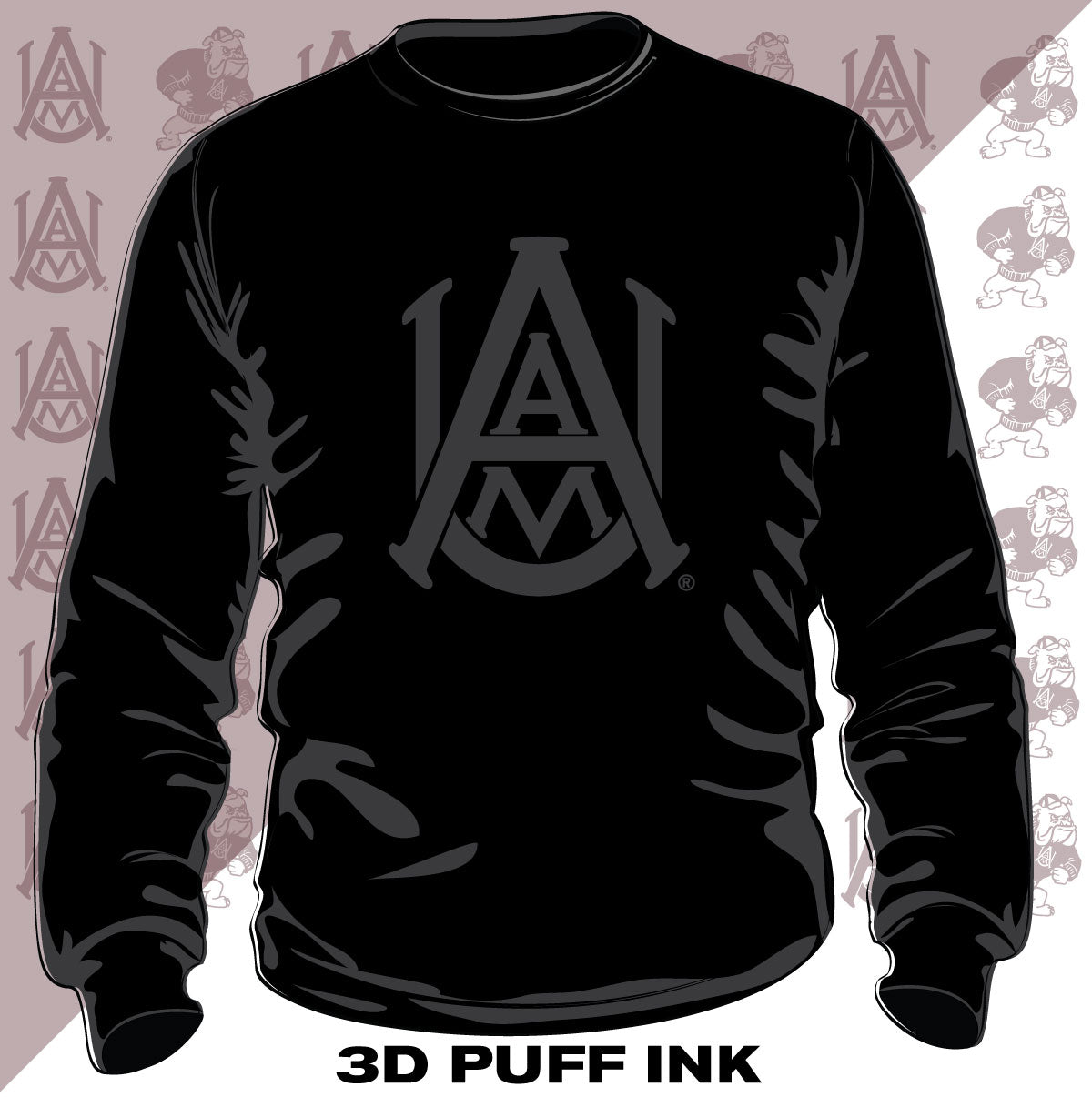 Alabama A&M | Celebrate BHM | 3D PUFF Ink Unisex Sweatshirt(N)