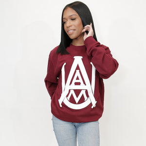 Alabama A&M | Celebrate BHM | 3D PUFF Ink Unisex Maroon Sweatshirt (N)