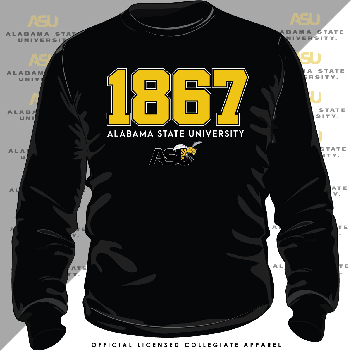 Alabama State| EST. Black Unisex Sweatshirt – collegiateluxe