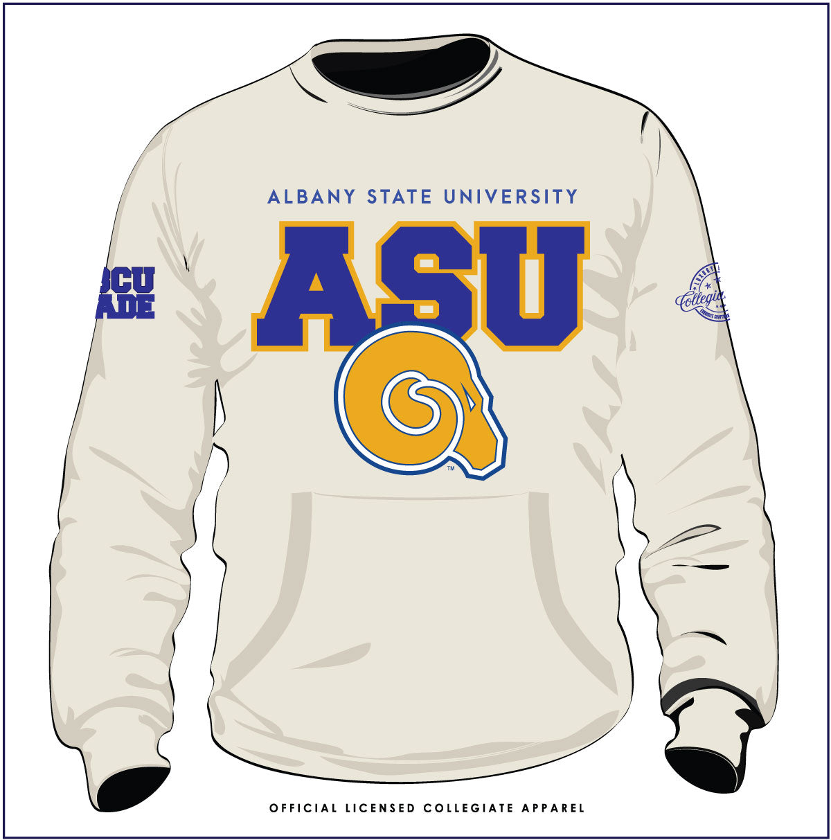 Albany State. | CREAM (Chenille) | Unisex Sweatshirt (a**