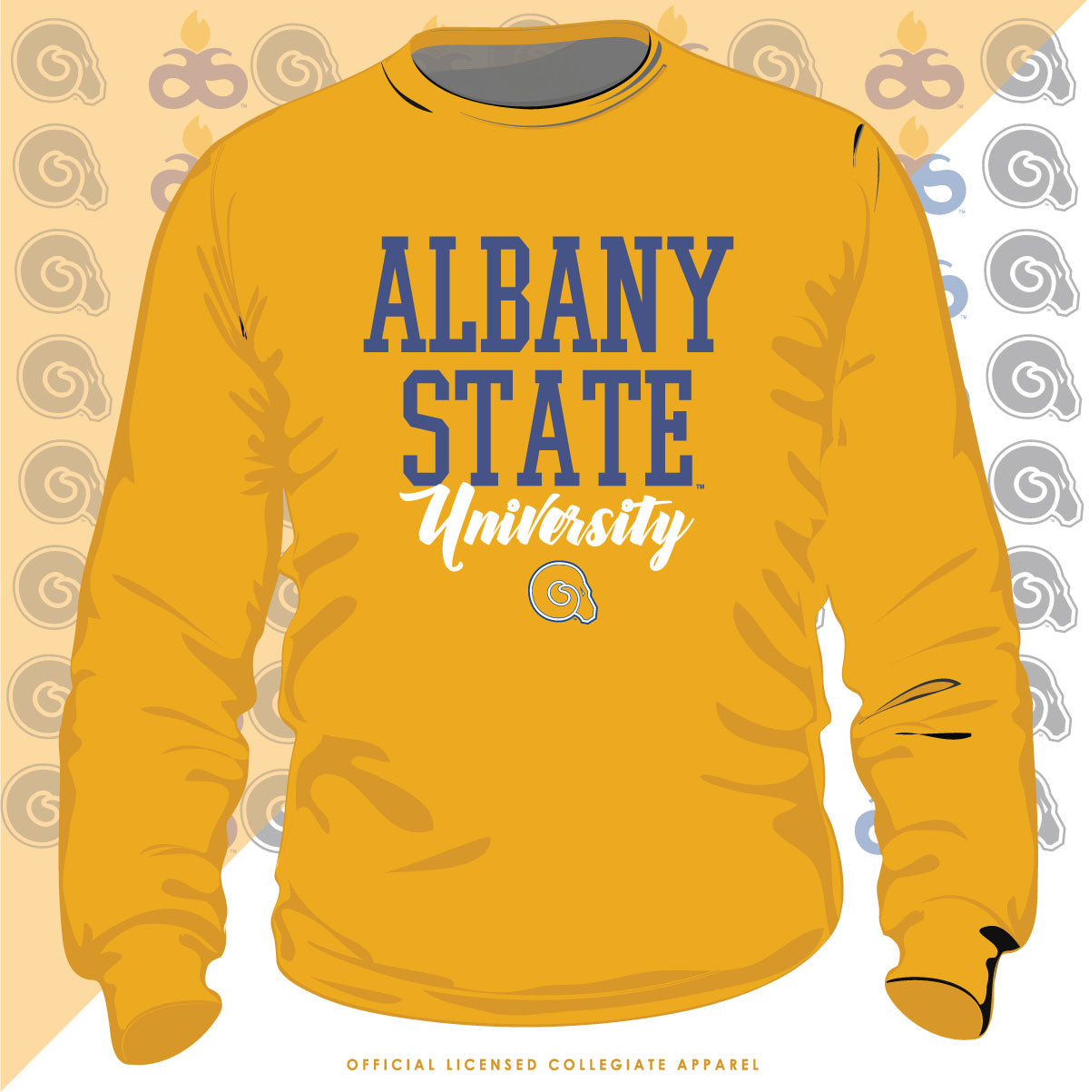 ALBANY ST. | Univ. GOLD Unisex Sweatshirt -Z-