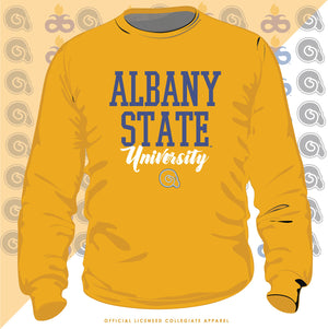 ALBANY ST. | Univ. GOLD Unisex Sweatshirt -Z-