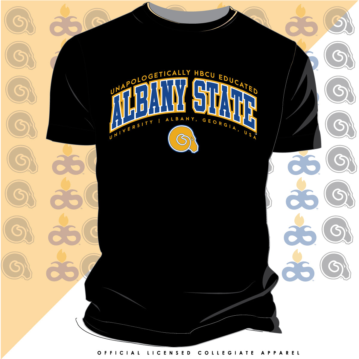 ALBANY STATE.| EDUCATED Black Unisex  Tees (**)