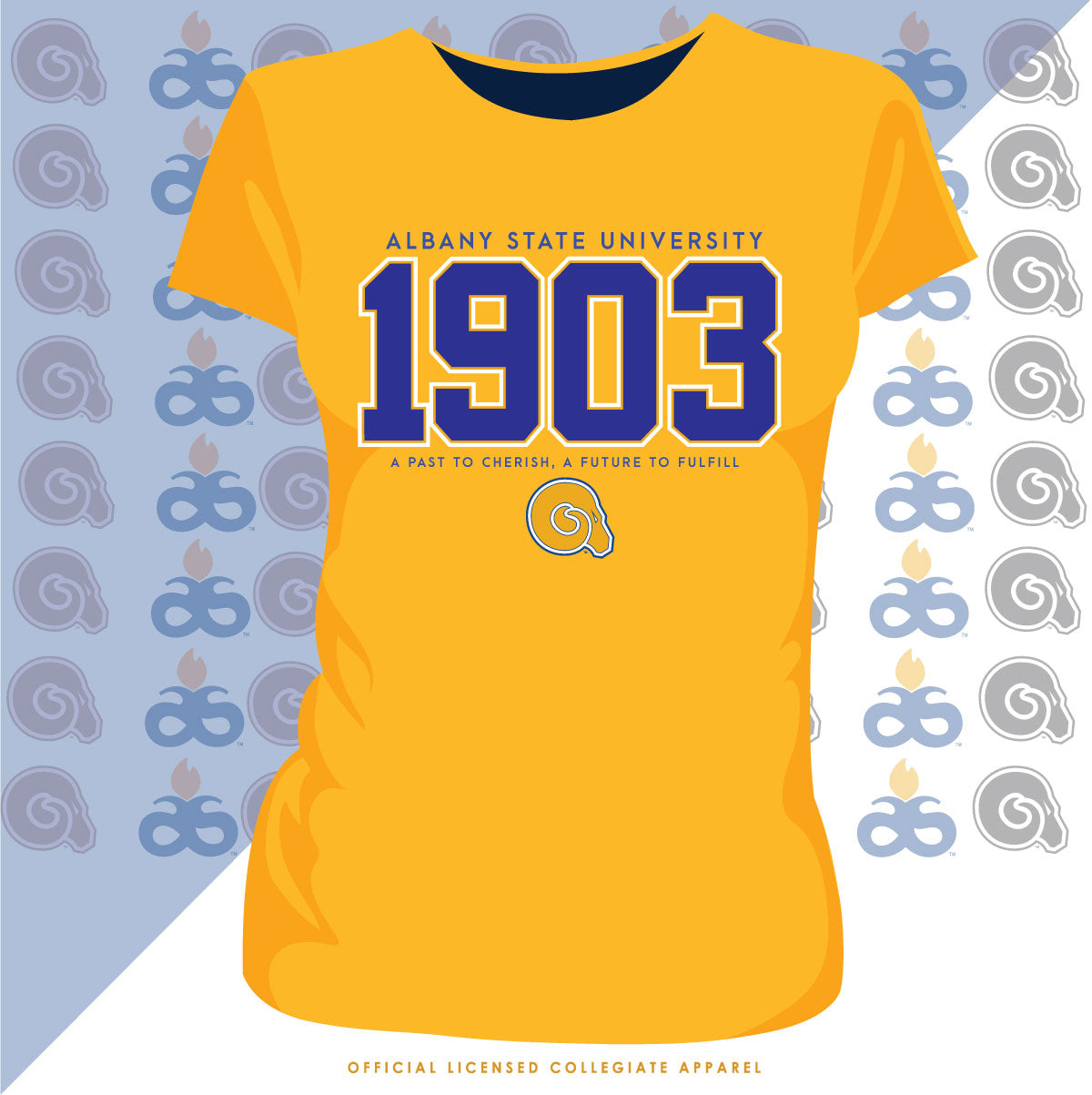 ALBANY ST. | EST 1903 Gold Ladies Tees-Z-