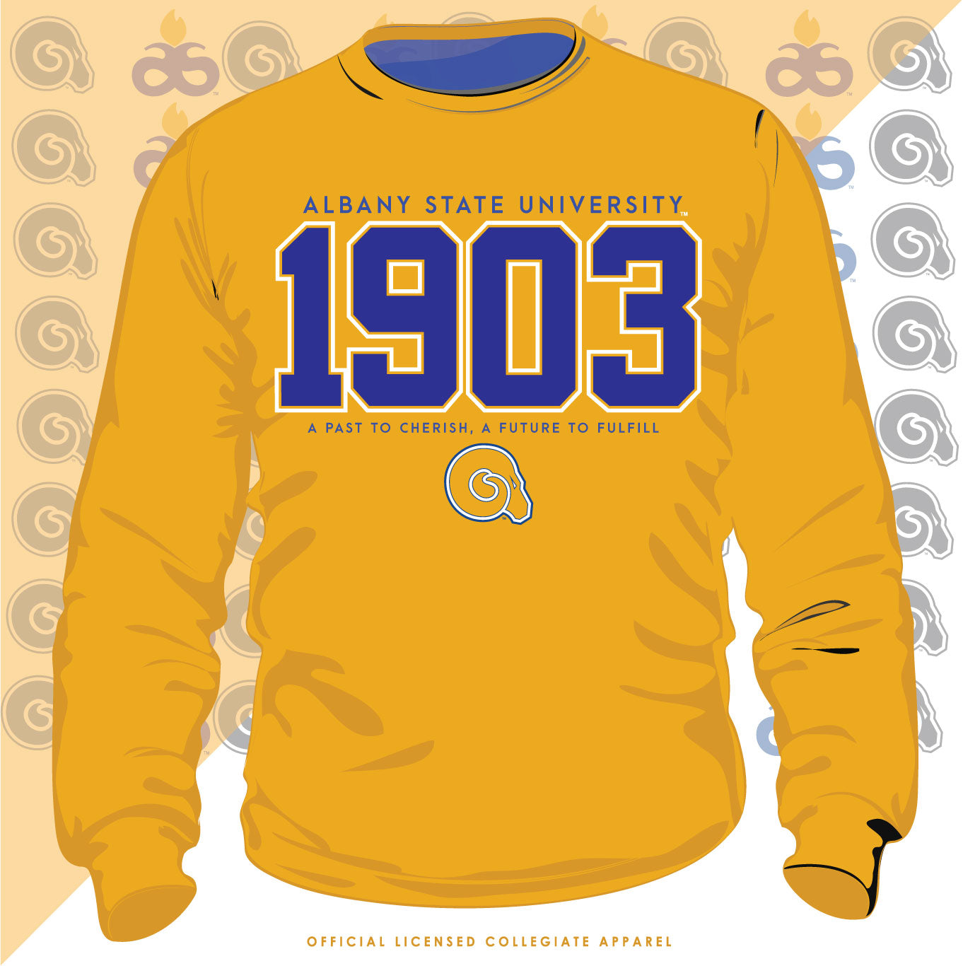 ALBANY ST. | EST 1903 Gold Unisex Sweatshirt -Z-