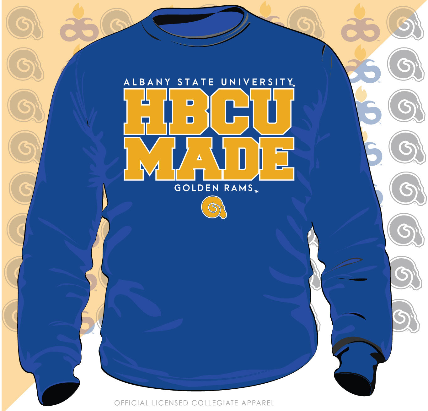 ALBANY HBCU MADE Royal Blue Unisex Sweatshirt