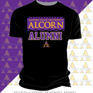 ALCORN | 90s ALUMNI Black Unisex Tees (N)