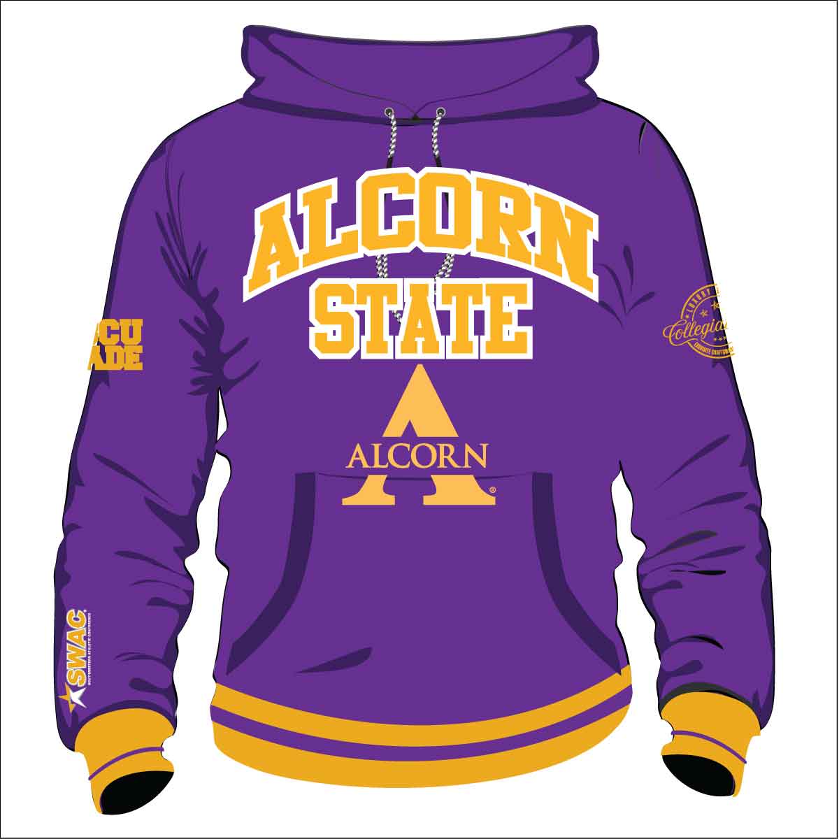 ALCORN | HBCU Chenille Unisex HOODIE -aja