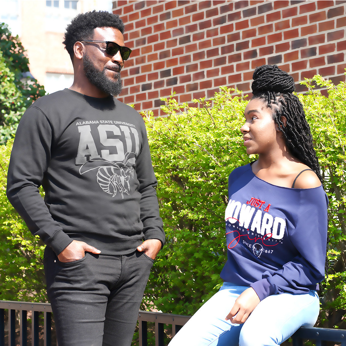 ALABAMA ST. | Celebrate BHM | 3D Puff Ink Black Unisex Sweatshirts -Z-