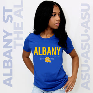 ALBANY ST. | THE AL. Royal Blue Ladies Tees (Z)