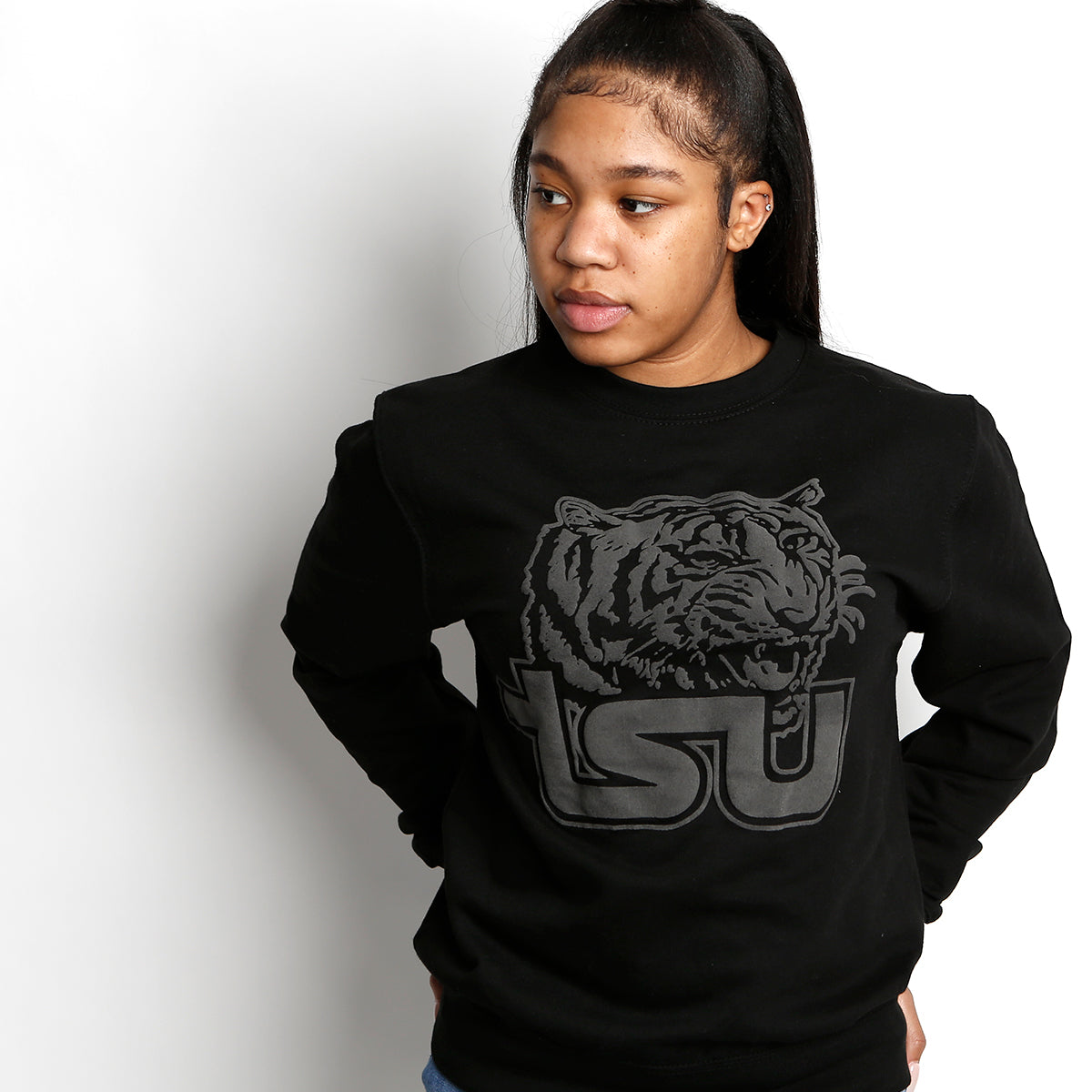 TennState | Celebrate BHM | 3D PUFF Ink Black Unisex Sweatshirt -Z-