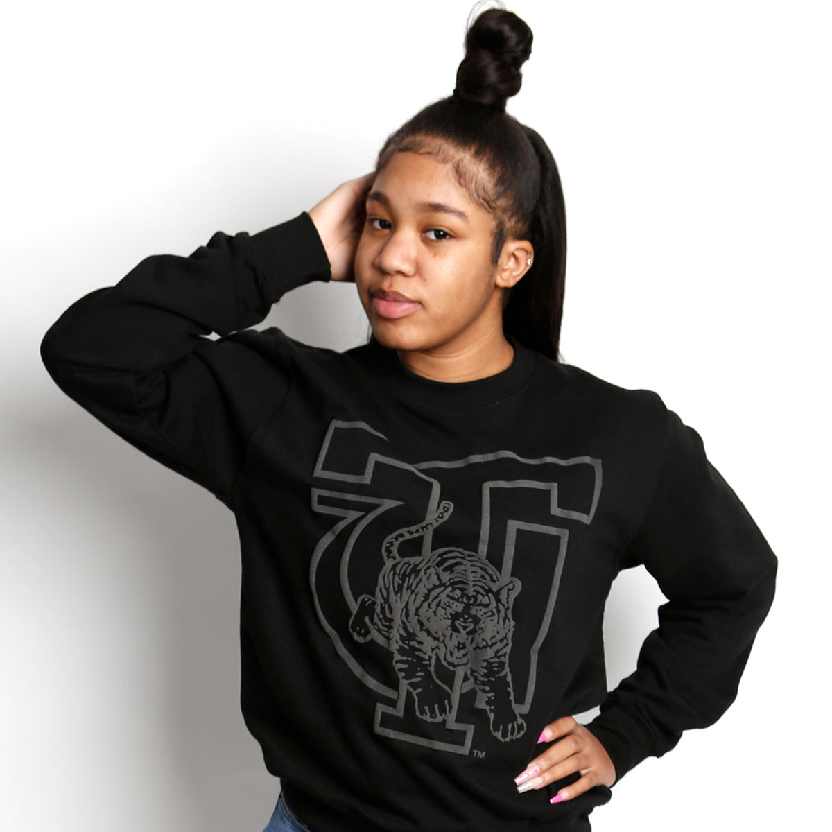 TUSKEGEE | Celebrate BHM | BLACK 3D Puff INK Unisex Sweatshirt (Z)