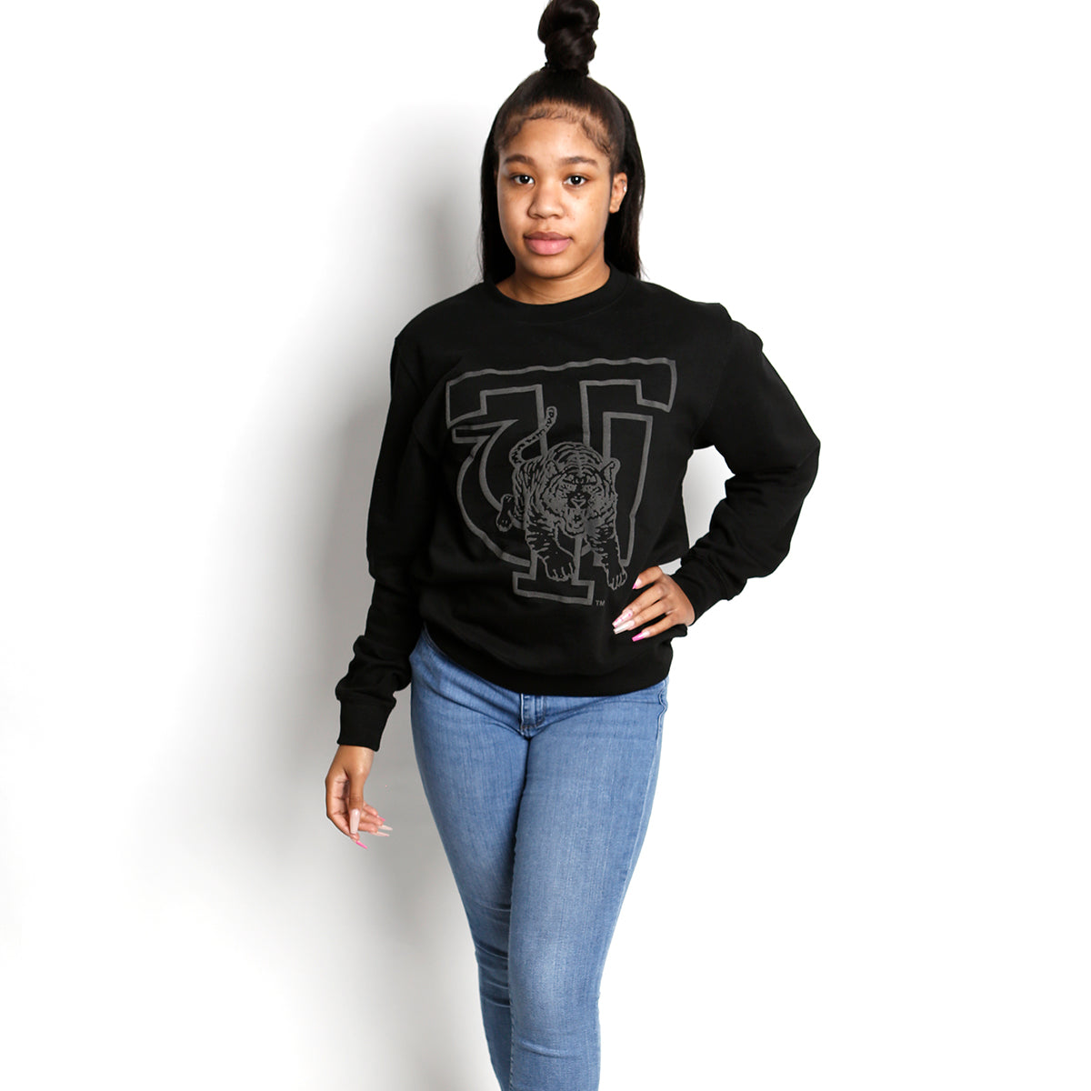 TUSKEGEE | Celebrate BHM | BLACK 3D Puff INK Unisex Sweatshirt (Z)