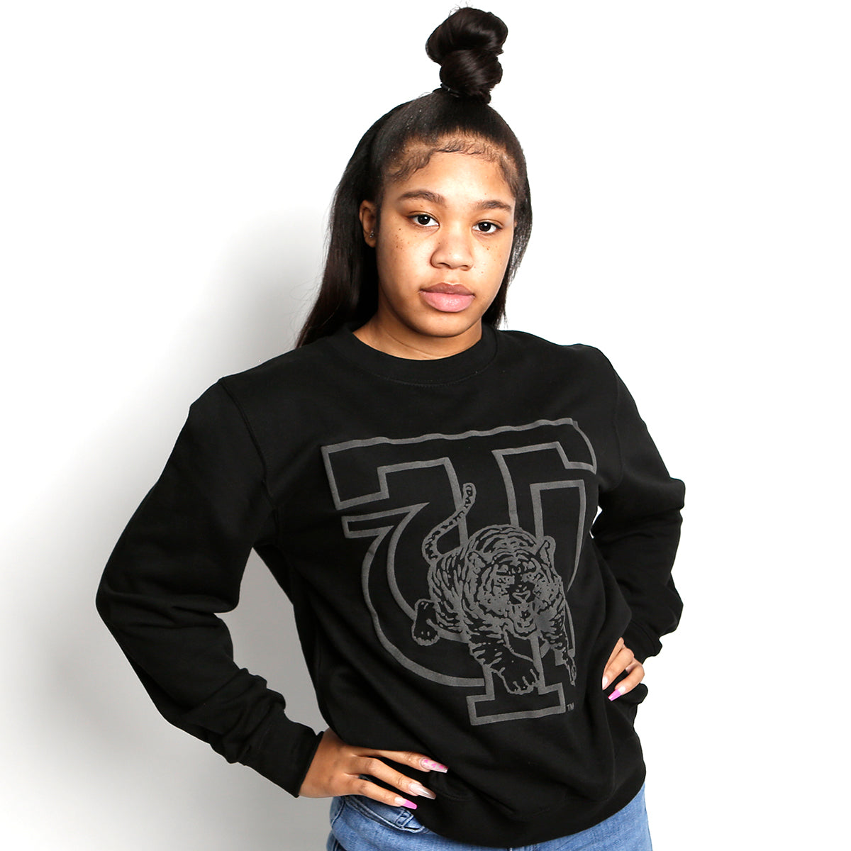 TUSKEGEE | Celebrate BHM | BLACK 3D Puff INK Unisex Sweatshirt (Z)