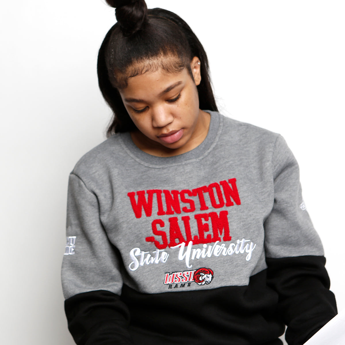 WSSU  | THE GRAD | GRAY & BLACK UNISEX SWEATSHIRT