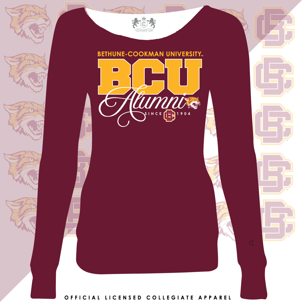 B-CU | FANCY ALUMNI Maroon Ladies Off The Shoulders (Z)