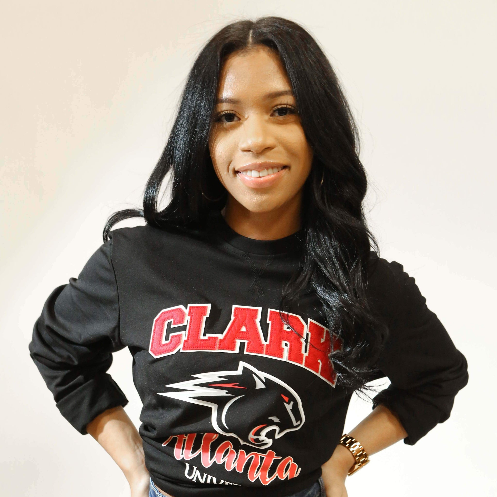 CLARK | LUXURY BLACK unisex Sweatshirt (DriFit) (Z)**