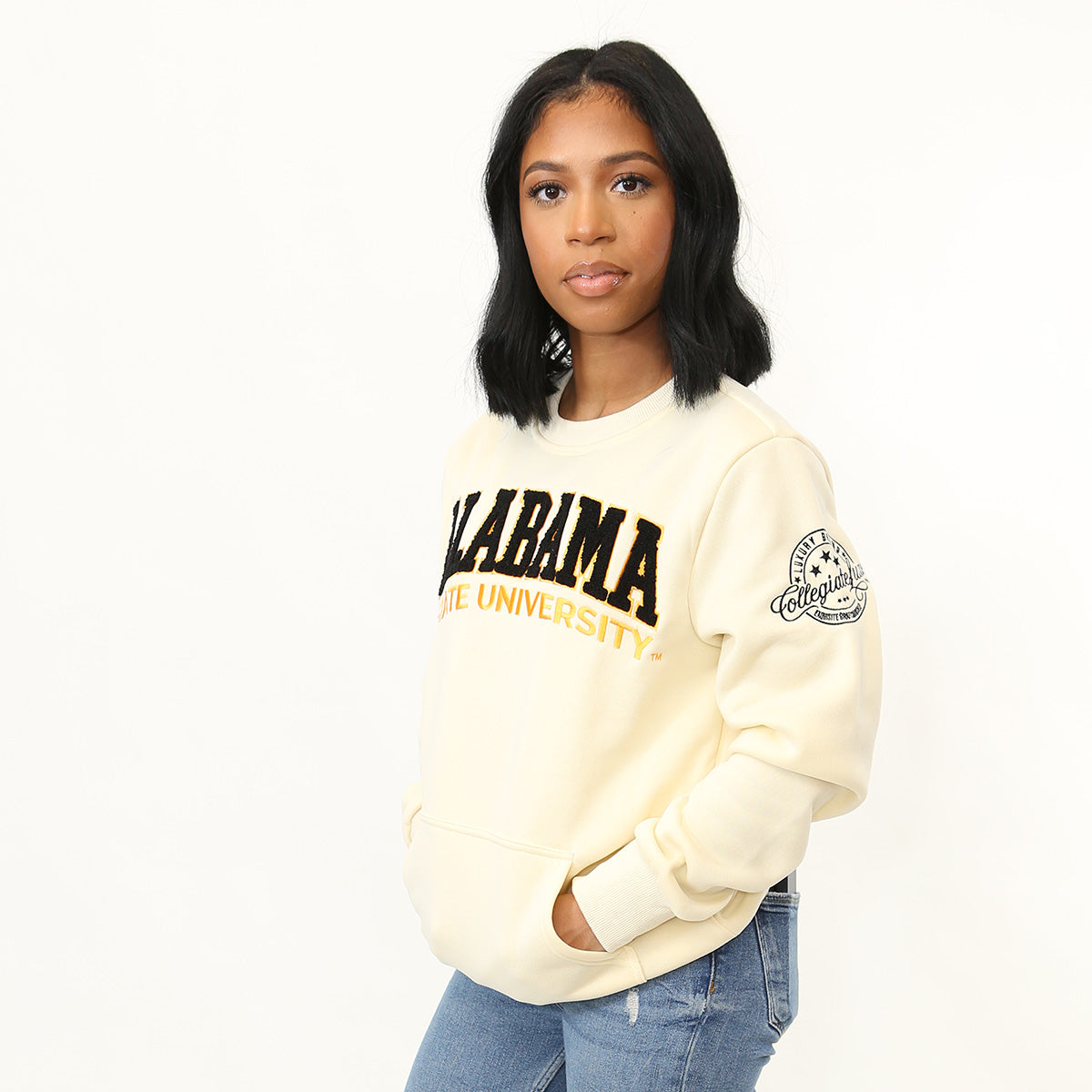 ALABAMA ST. | 2022 CREAM Chenille ARCH | Unisex Sweatshirt