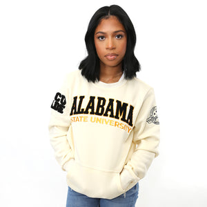 ALABAMA ST. | 2022 CREAM Chenille ARCH | Unisex Sweatshirt