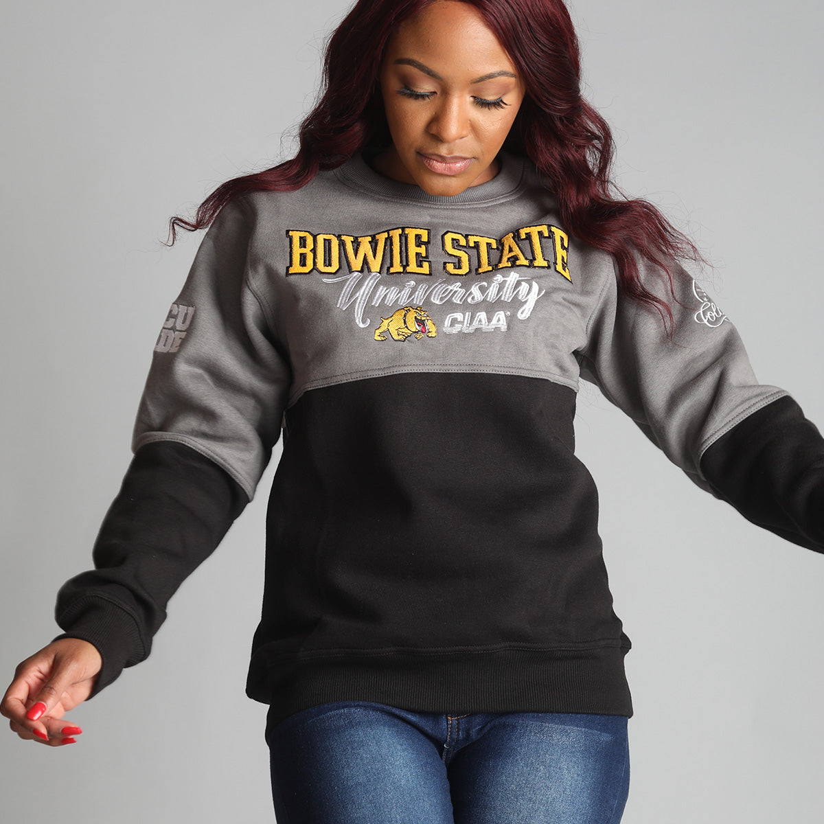 BOWIE ST | THE GRAD | GRAY & BLACK Unisex Sweatshirt