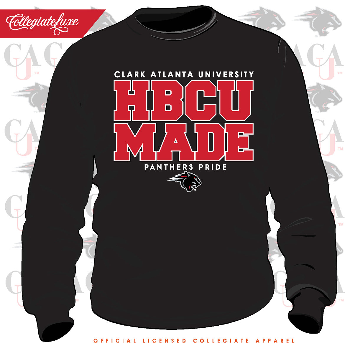 Clark Atlanta | HBCU MADE unisex Black Sweatshirt (z)