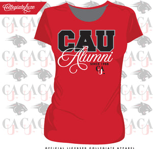 Clark Atlanta | CAU FANCY ALUMNI Red Ladies Tees (z)