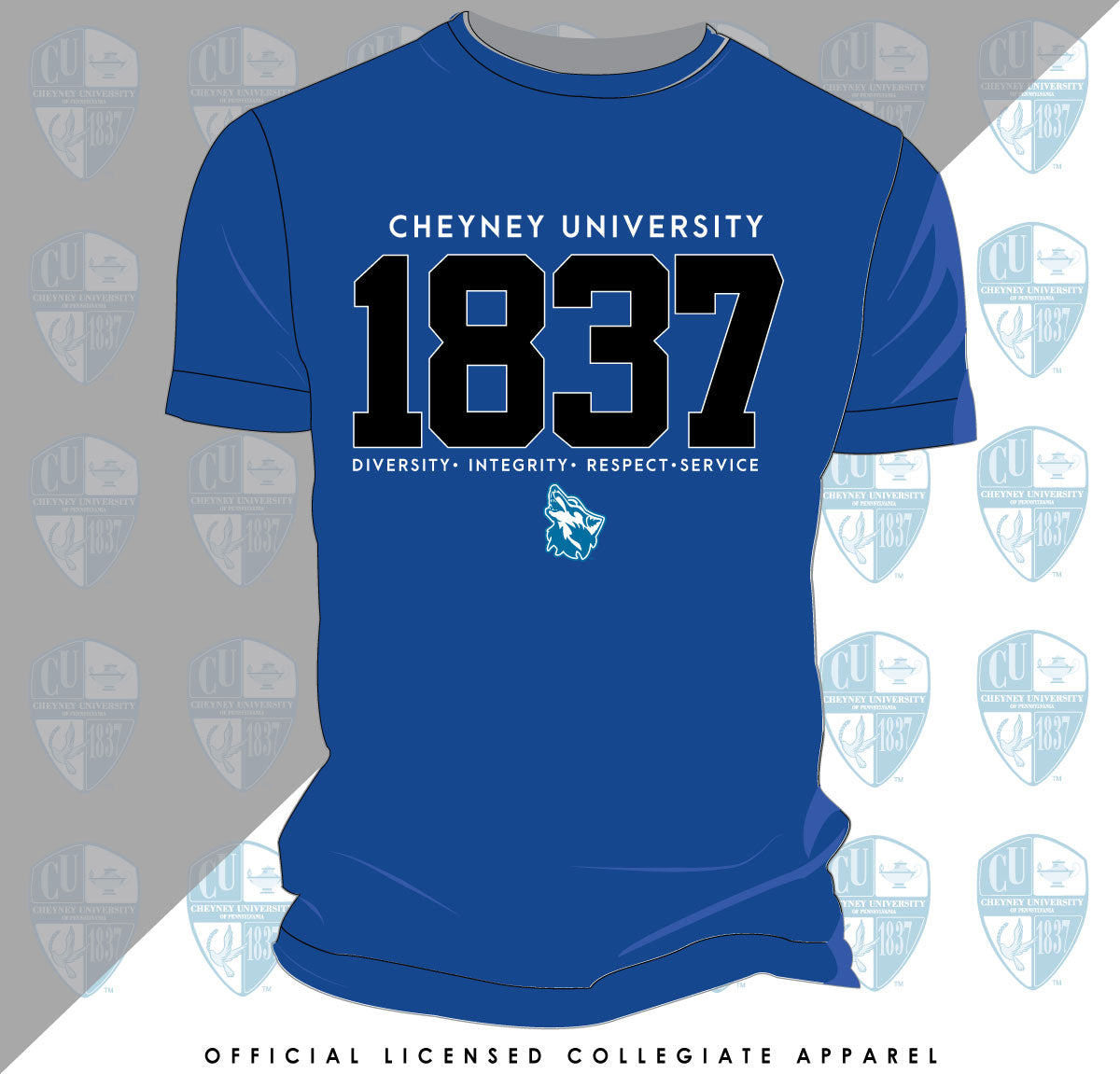 Cheyney University | EST. 1837 Royal Blue Unisex Tees (N)