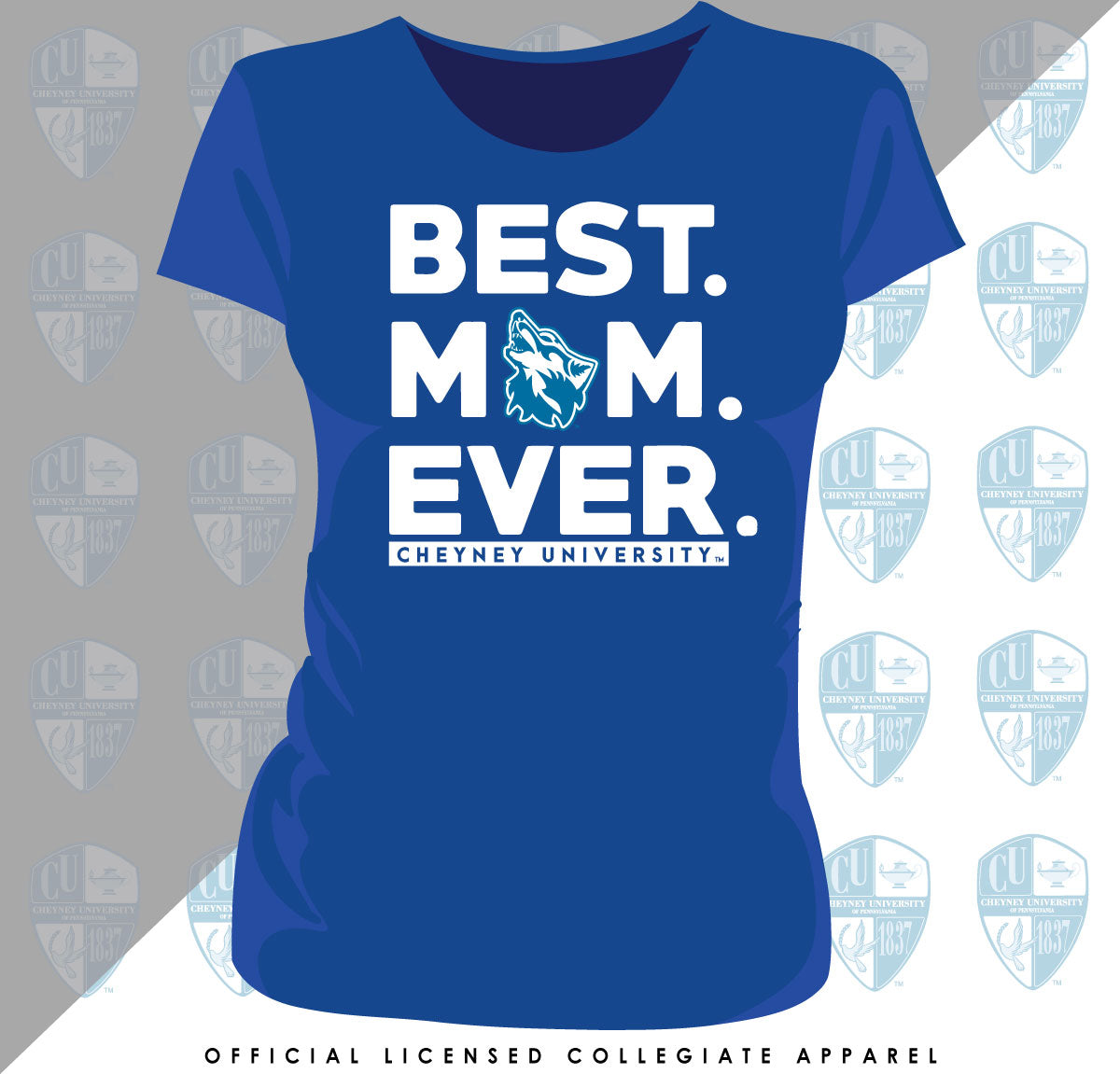 Cheyney University | BEST "MOM" EVER  Royal Blue Ladies Tees