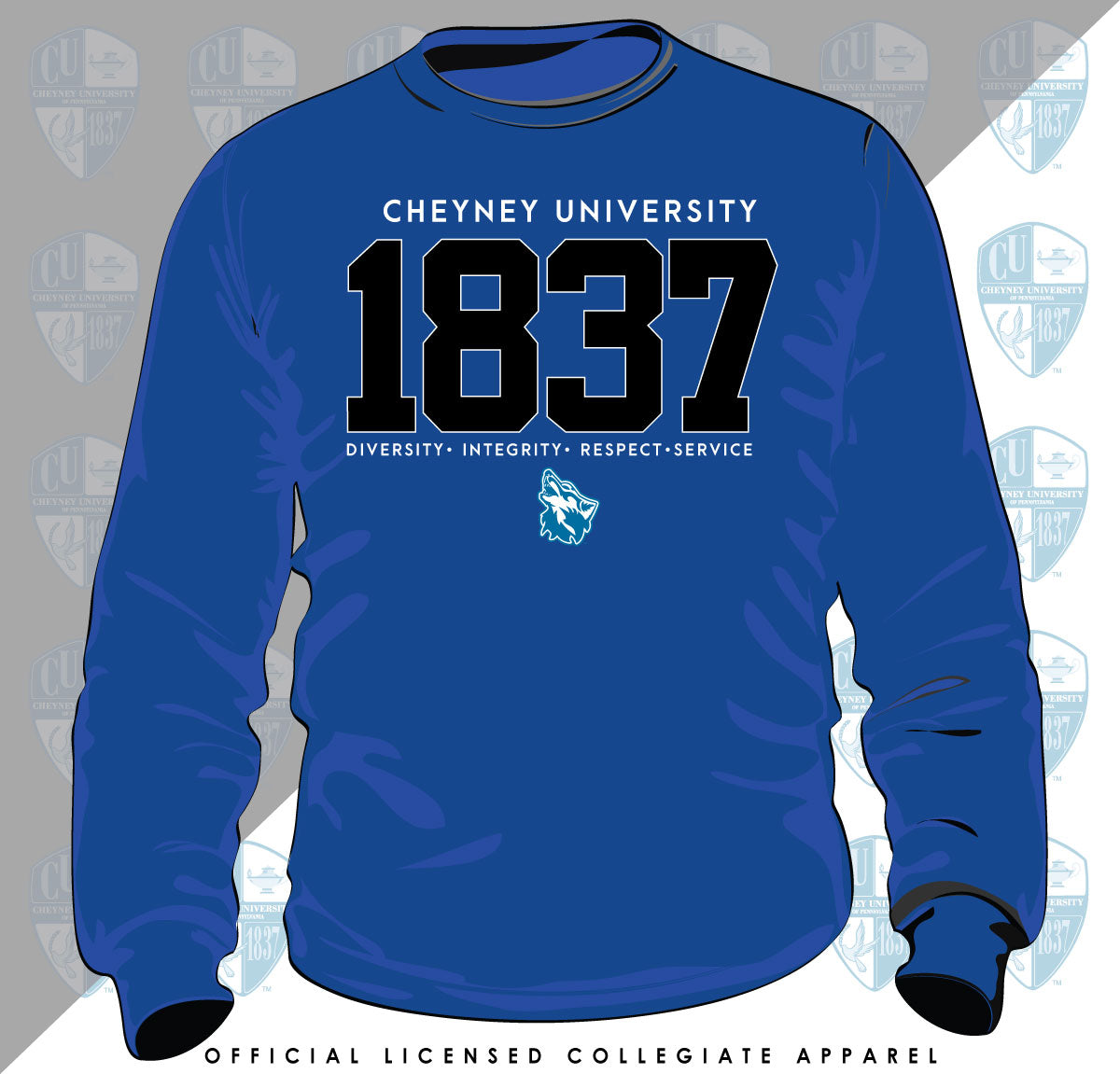 Cheyney University | EST. 1837 Royal Blue Unisex Sweatshirts (N)