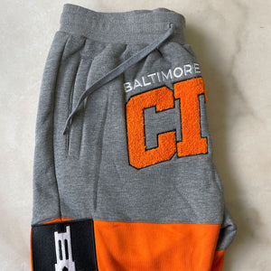 CITY  |  G.O.A.T  SHORTS  | GRAY, BLACK & Orange (z)