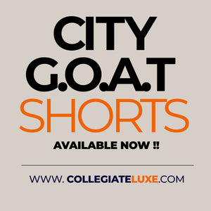 CITY  |  G.O.A.T  SHORTS  | GRAY, BLACK & Orange (z)