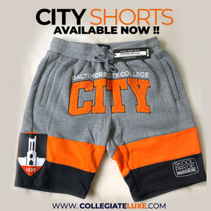 CITY  |  G.O.A.T  SHORTS  | GRAY, BLACK & Orange (z)