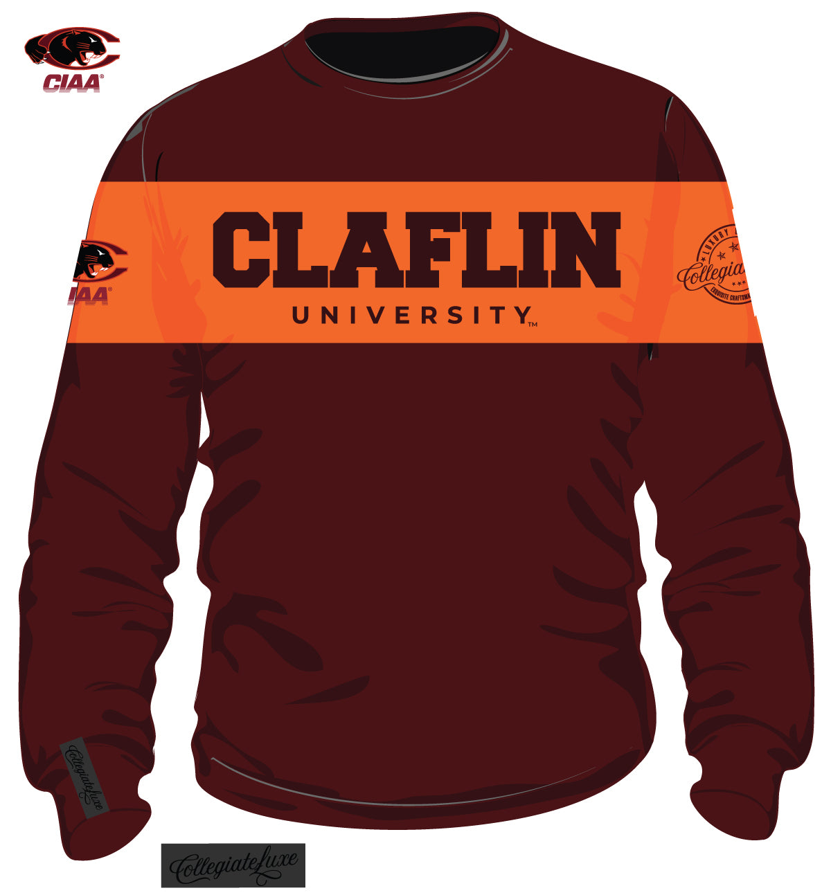 CLAFLIN | 2 TONE (Chenille & Embroidery) Unisex Sweatshirt