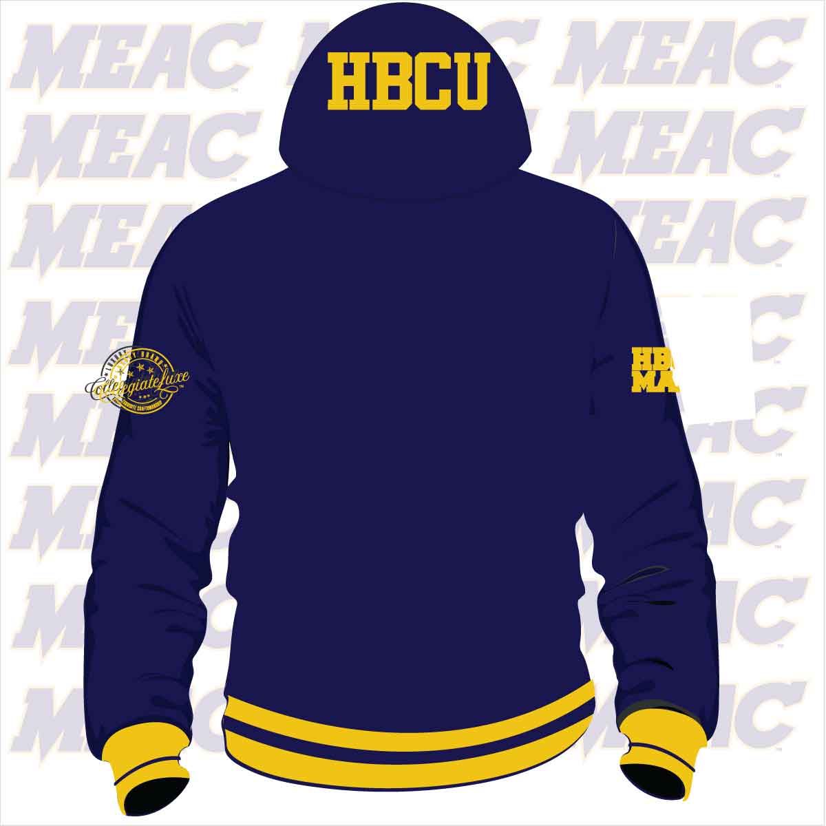 COPPIN STATE.  MECA Chenille Unisex HOODIE
