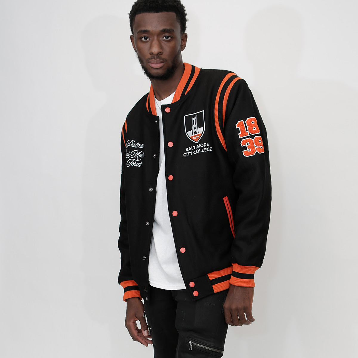 Baltimore City College  | BLACK VARSITY JACKET (K)