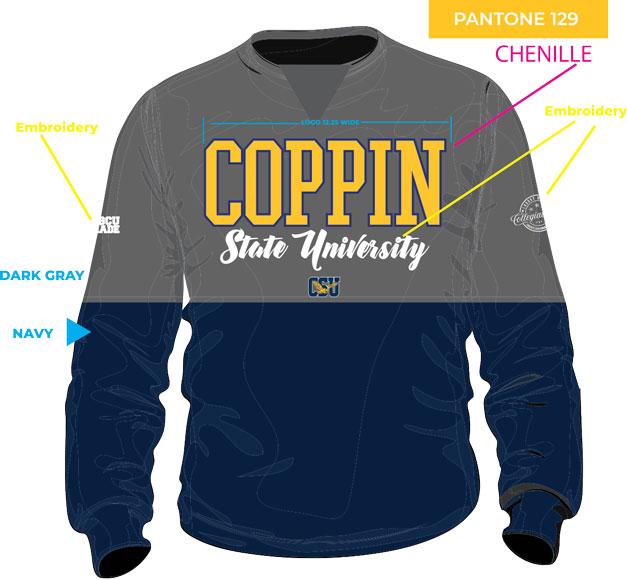 Coppin St. | THE GRAD Chenille Unisex Sweatshirt