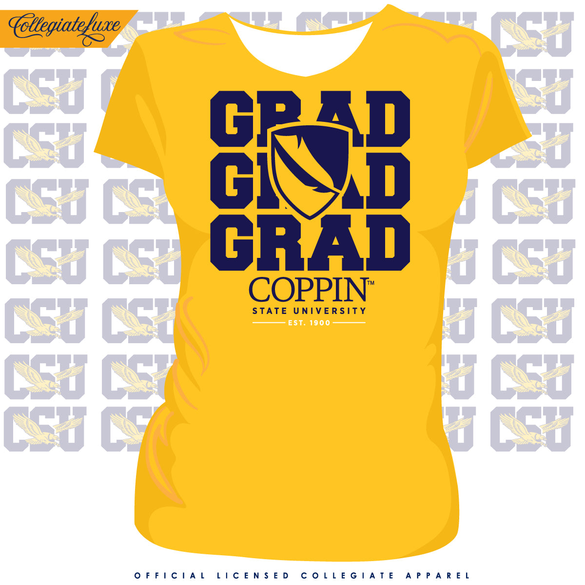 Coppin St. | GRAD Gold Ladies Tees (DK)