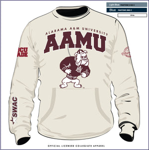 Alabama A&M |  SWAC CREAM Chenille ARCH | Unisex SWEATSHIRT