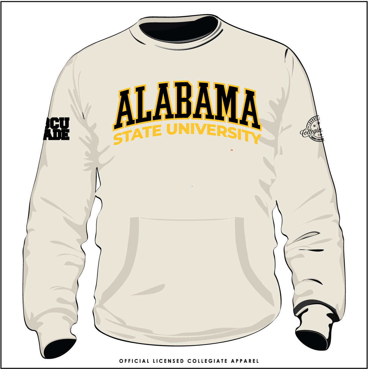 ALABAMA ST. | 2022 CREAM Chenille ARCH | Unisex Sweatshirt