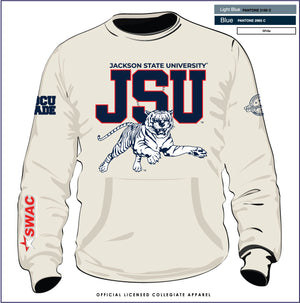 JSU | SWAC CREAM Chenille Tiger | Unisex Sweatshirt (z)