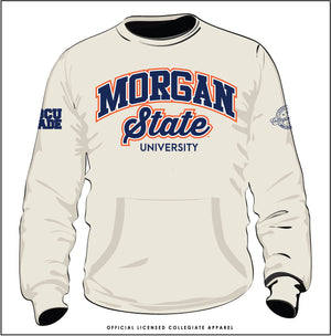 Morgan State | Chenille ARCH  | Cream UNISEX SWEATSHIRT