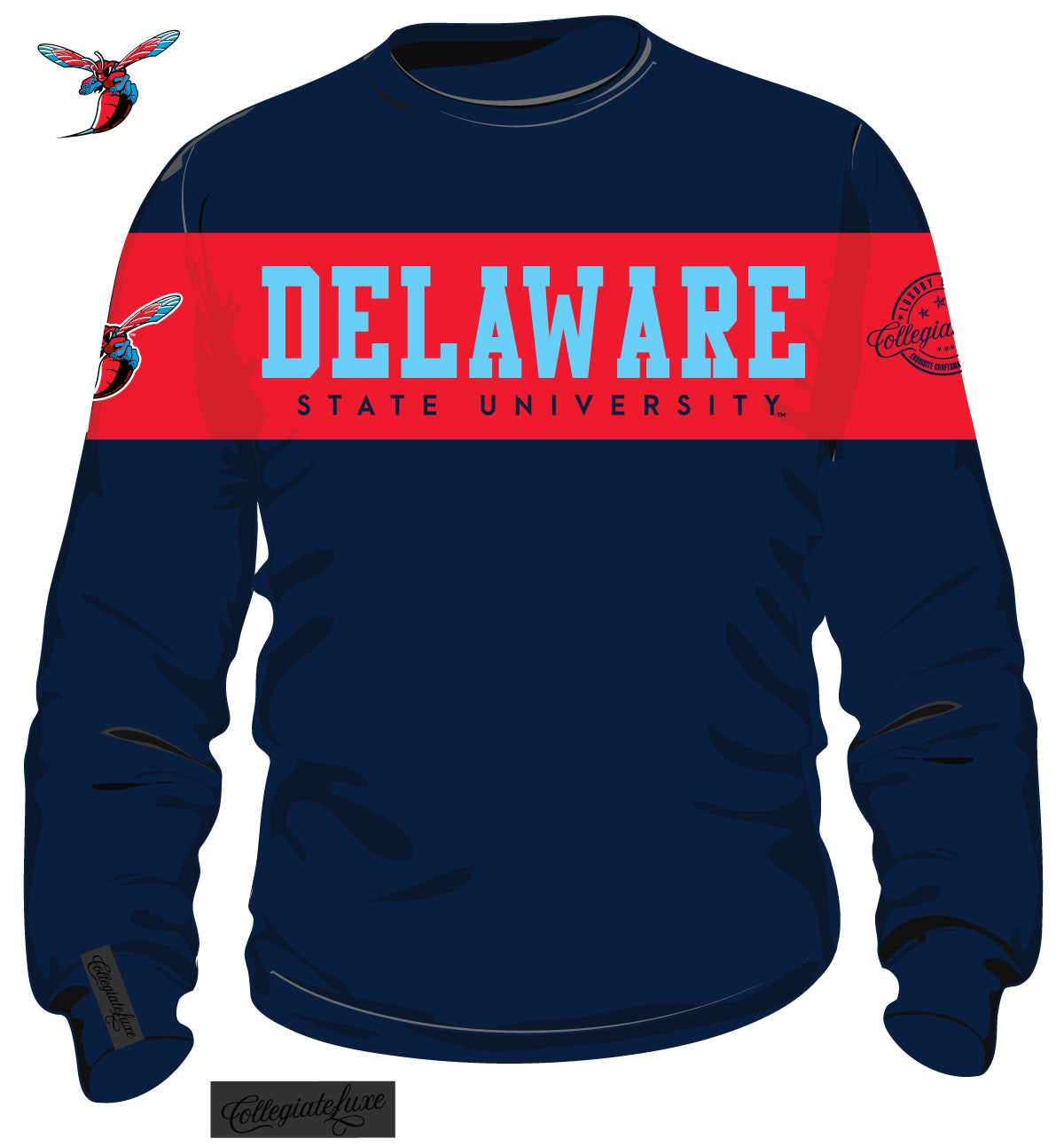 DelState.  - Chenille 2Tone UNISEX SWEATSHIRT